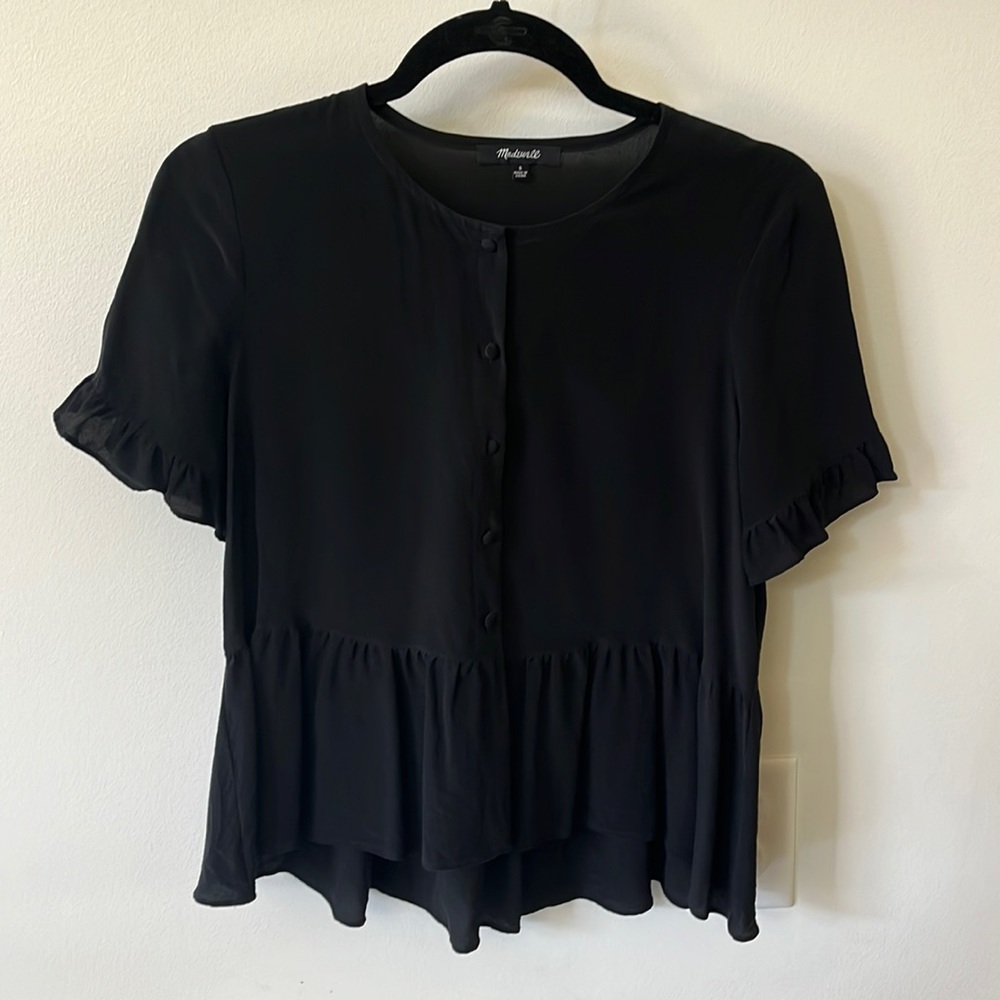 Madewell 100% Silk Top Size Small